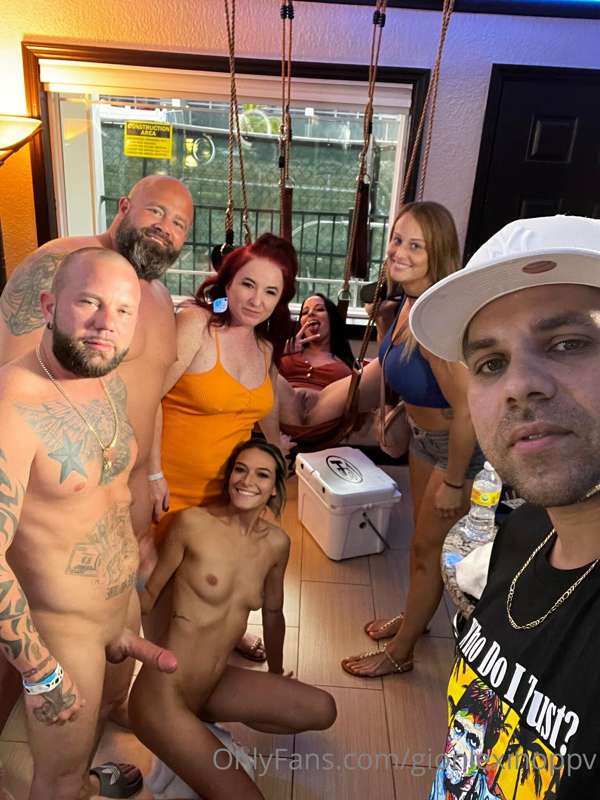 Just a normal day at the swingers resort hanging out in our ..