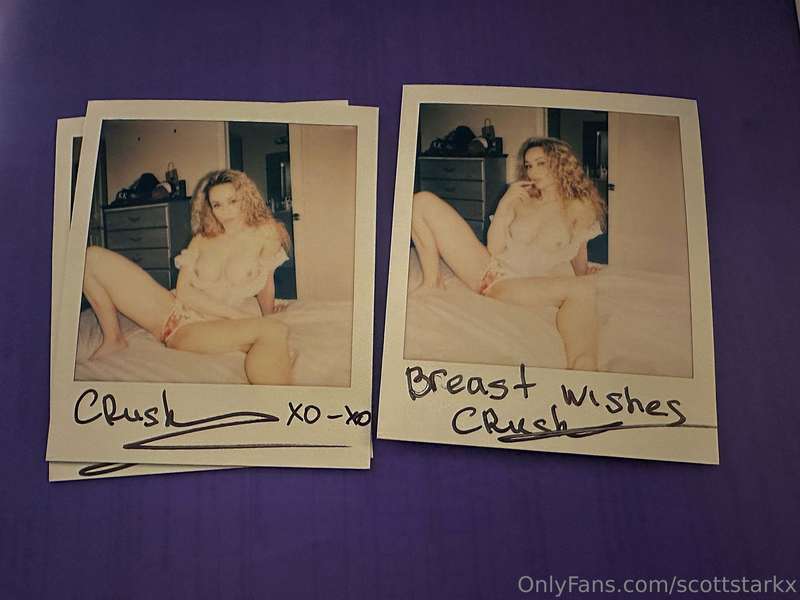 Crystal Rush Signed Polaroids For Sale - Will mail same day!..