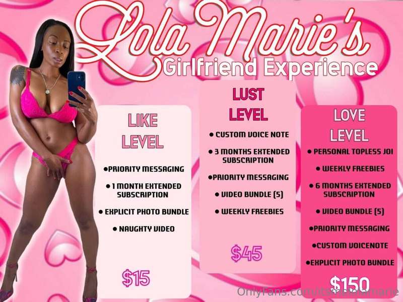 LOLA MARIE'S GIRLFRIEND EXPERIENCE 💗I’ve never done anything..