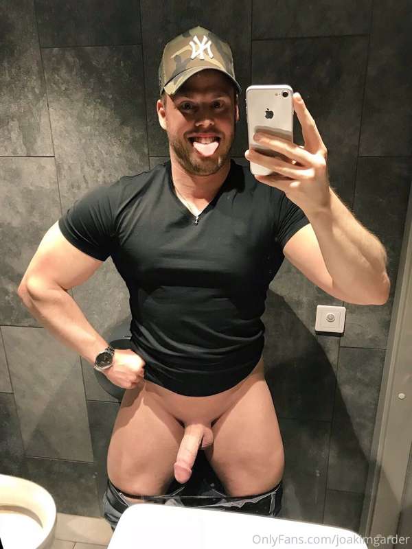 When you’re in the men’s room to take a leak but you start t..