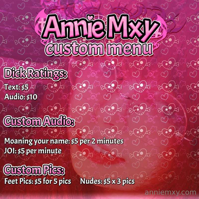New menu with prices for customs to pay off my new medical d..