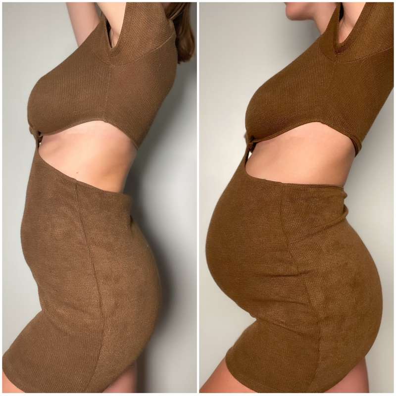 These before/afters are so fun! ☺️🤰 2