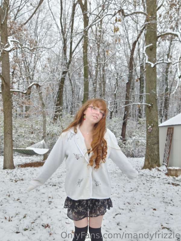 Its so nipply out in the snow 9