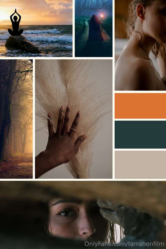 Moodboard and color palette for my art design class. I'm goi..