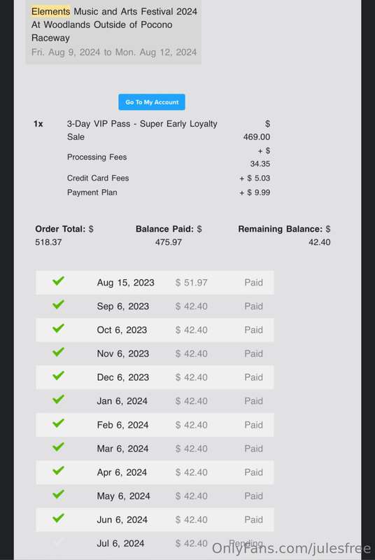 Elements 2024 just finished paying off my Elements VIP ticke..