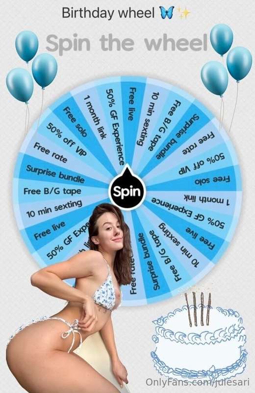 ***IT’S MY BIRTHDAY*** 🎂  $10 FOR 1 SPIN $15 FOR 2 SPINS $22..
