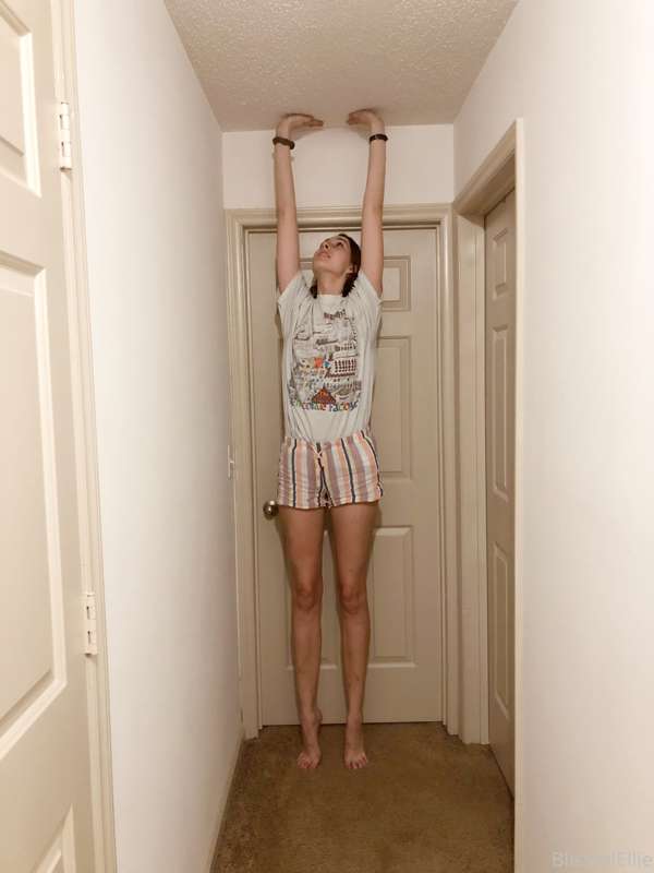 Regular size door and ceiling! Cute little shoot I did in my.. 5