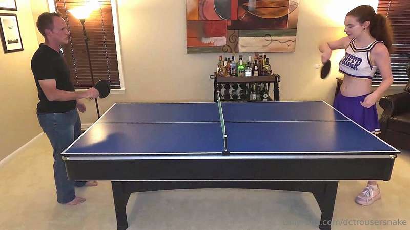 Just playing some Ping Pong!Until... the ball is lost under ..
