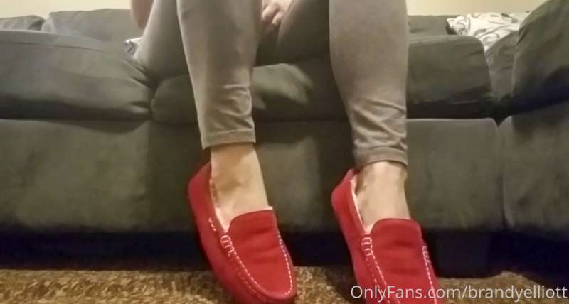 Pic for the Red Moccasins Shoe Play I just posted 🍒