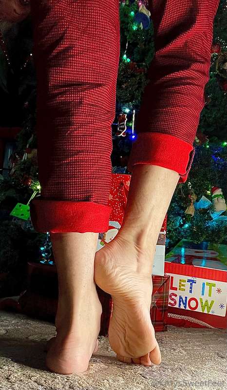 Santa stood, his hands gliding up her legs, his touch sendin.. 4