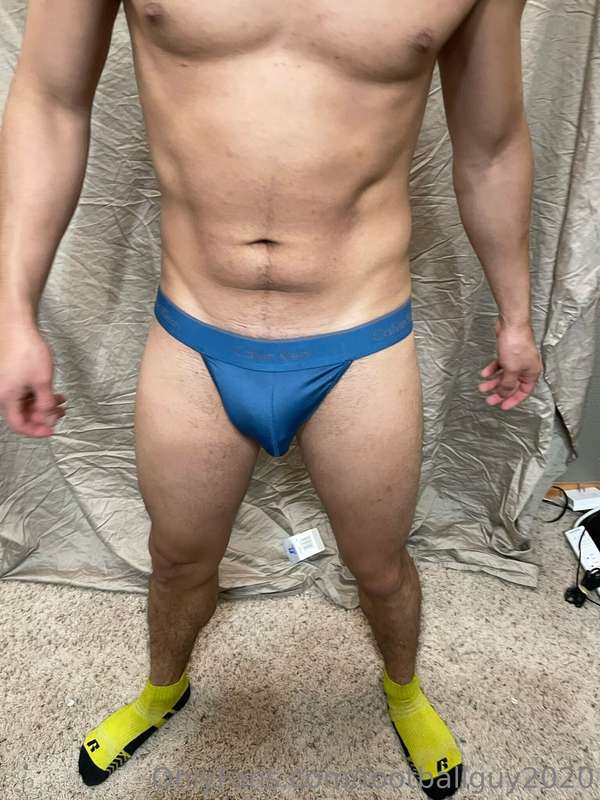 Football pants and a thong on the private! 1