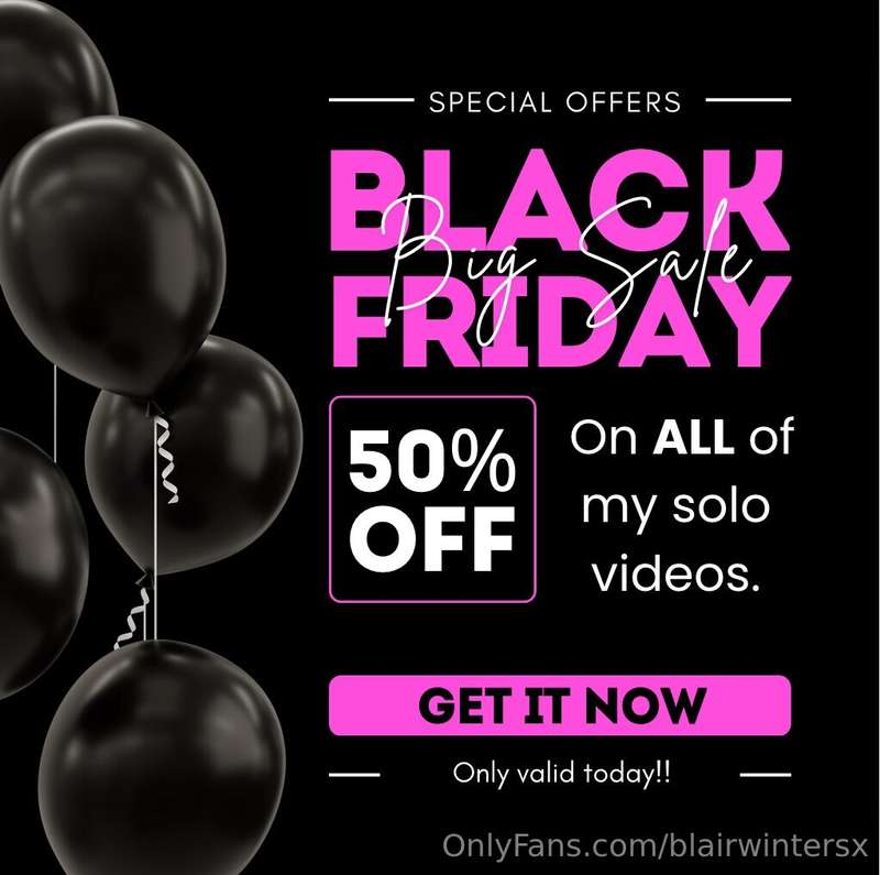 Get 50% OFF on ALL my solo videos!! Today only 🙈💕DM me if th..