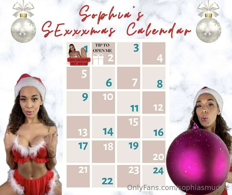 💋🎁🎄 **SOPHIA'S SEXXXMAS CALENDAR DAY 2** 🎄🎁💋  I hope your De..