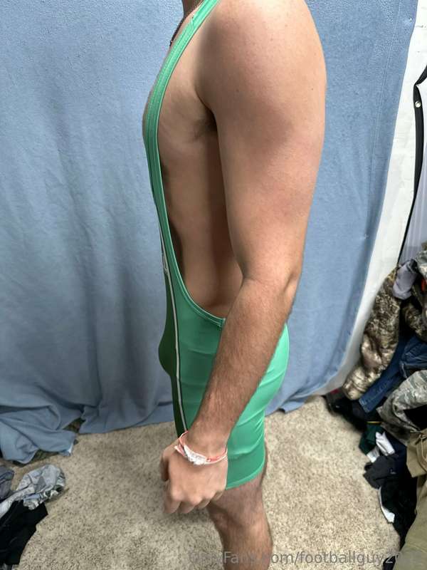 The new private in football gear and a wrestling singlet! 5