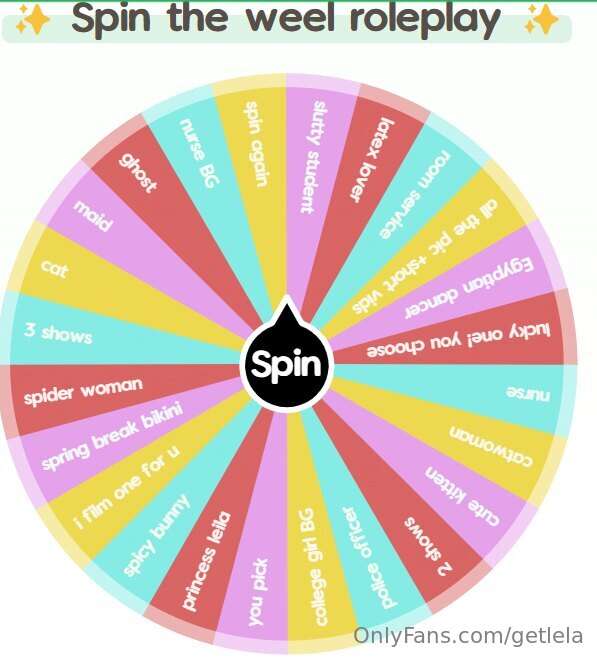 Spin my wheel and let's get naughty papi!Tip $15 for 1 spinT..