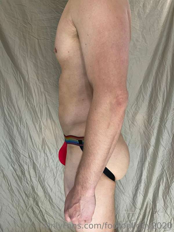 Soldier shows off his hot muscular body in a thong and jock!.. 22