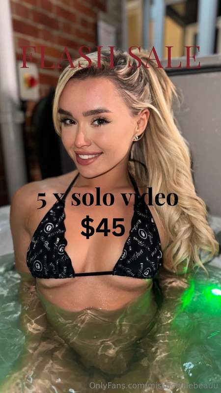⚠️ 1 CHANCE ⚠️ 5 SOLO VIDEOS FOR $45!!! 1
