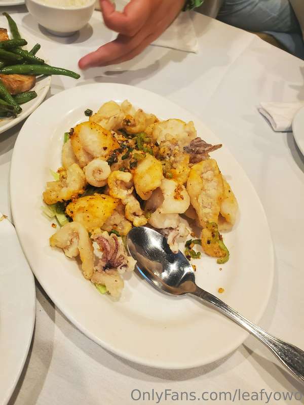 Salted Pork with String Beans
Egg Tofu
Peppered Calamari
Chi.. 1