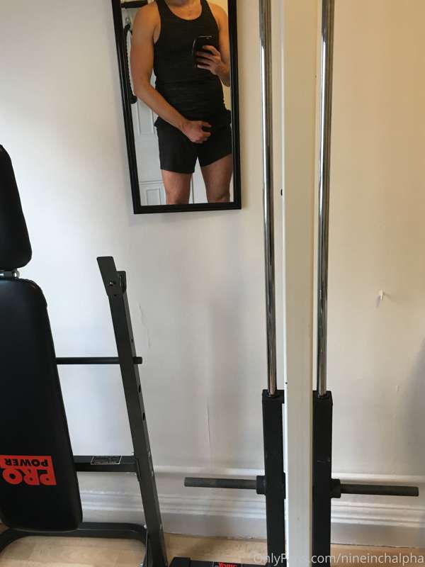 Getting a pump on in daddy’s new gym. Well done all the cash..