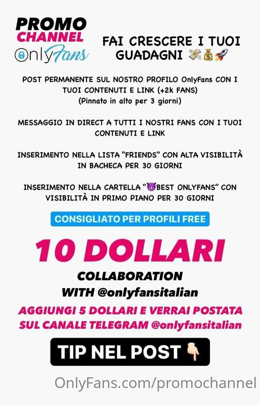 🚀SUPER PROMO 💸💰   Con pochissimi DOLLARI avrai VISIBILITÀ, N..