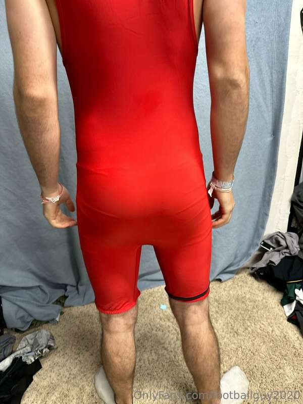 The private in a red wrestling singlet! 12