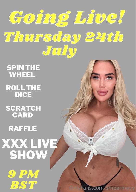 Live tonight 💕💕