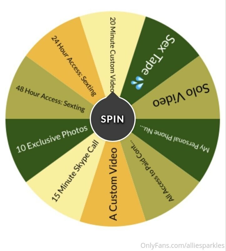 Spin the wheel and win ??
$5 Tip: 2 Spins
$10 Tip: 4 Spins
$..