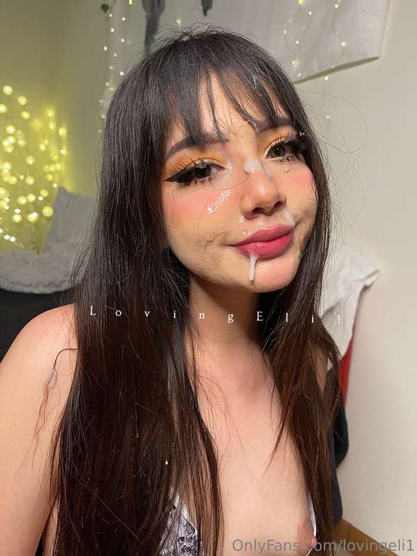 Cum is the best makeup! 😝