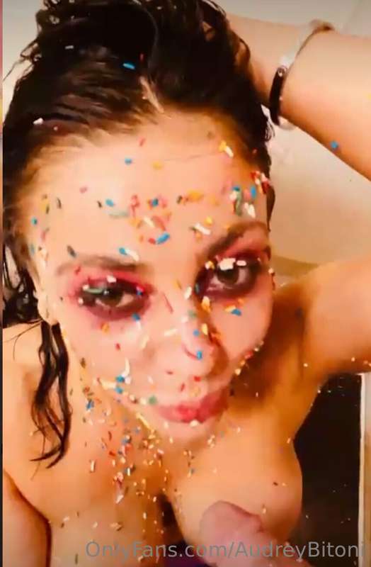 Cum, cock, and candy… the perfect filthy mix, baby 😈🍭🍆Sticky..
