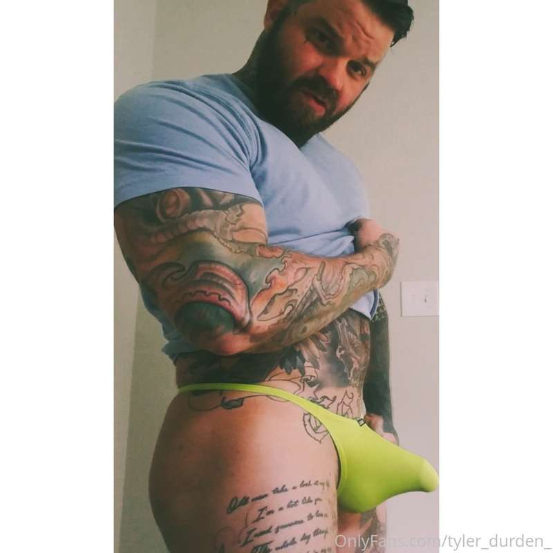 I get asked am I stuffing my thongs??.. Yeah with my cock 😂