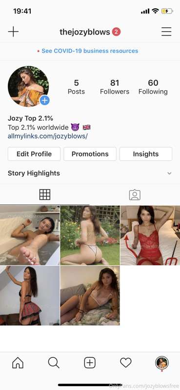 Are you following my insta yet?! @thejozyblows !!