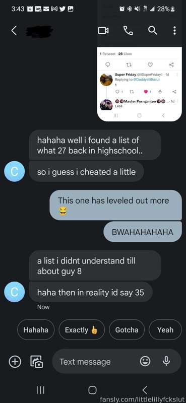 Littlelillyfckslut - Fansly - 09 Nov, 2022 2