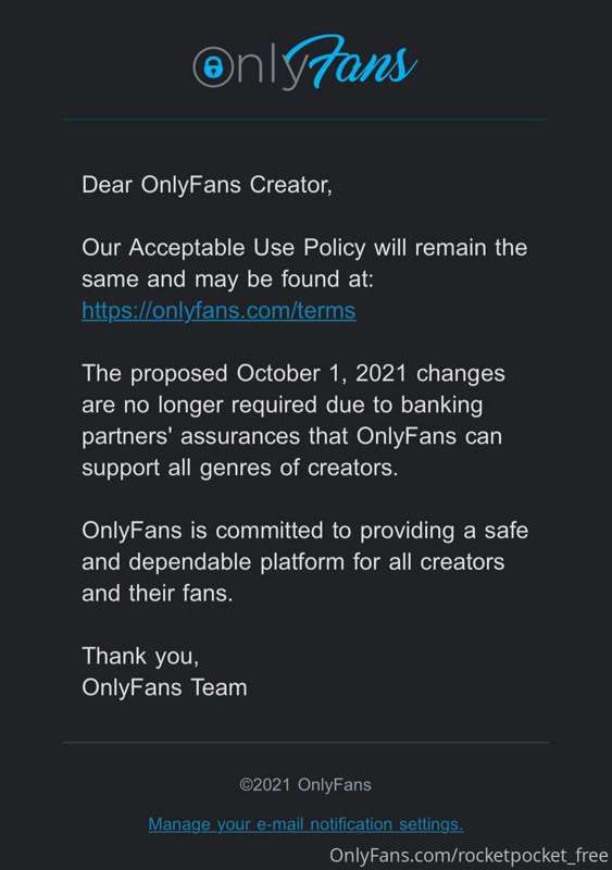 Onlyfans heard our outrage and said that he would not introd..