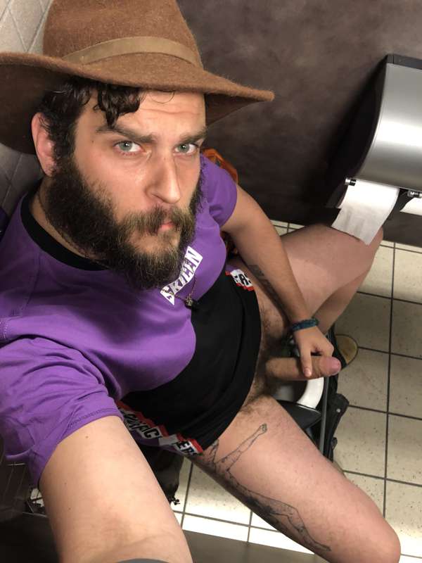 horny in the airport washroom 1