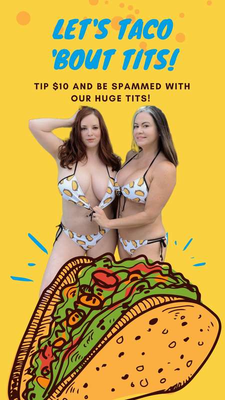 First person to tip get spammed with our HUGE tits!!
Can you..