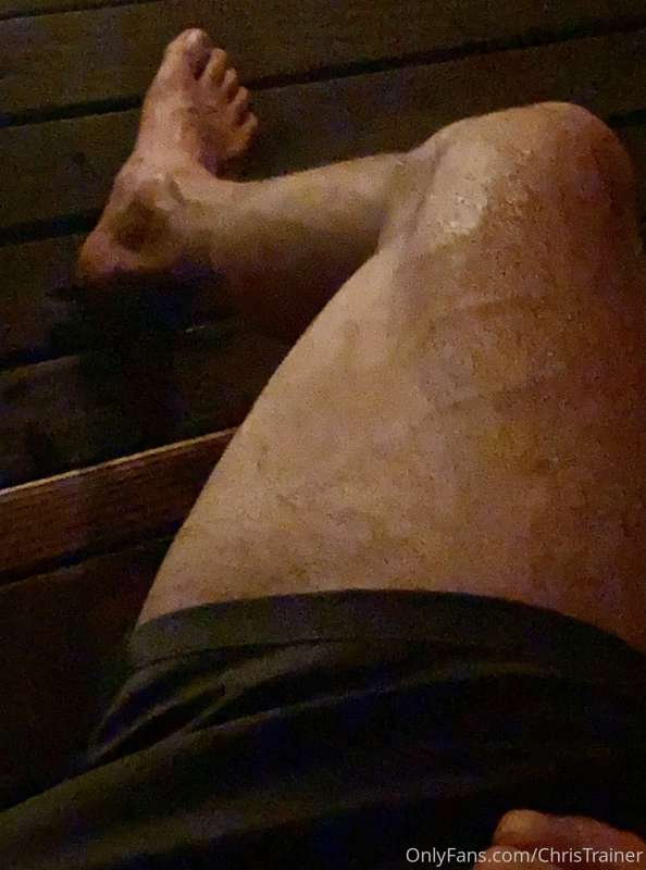 Found myself alone in the sauna today.

How about you come j.. 3