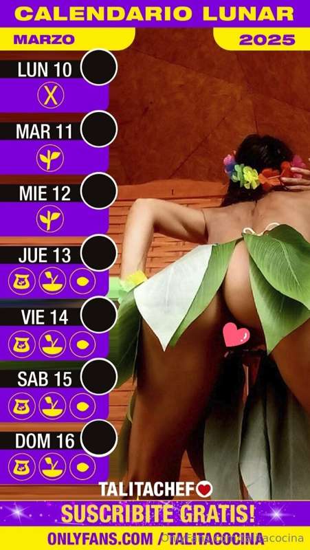 Ya tenés tu calendario lunara de MARZO 2025 para Potenciar💪 .. 5
