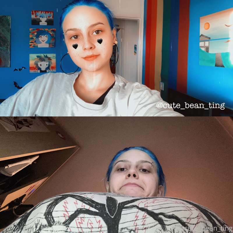 The selfies I send to subscribers vs the selfies I send to m..