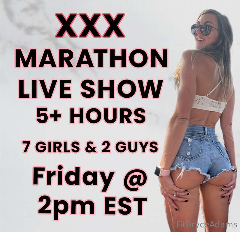 ❌❌❌ ***FREE 5+ Hour Marathon Live Show Friday 10/13 @ 2pm ES..