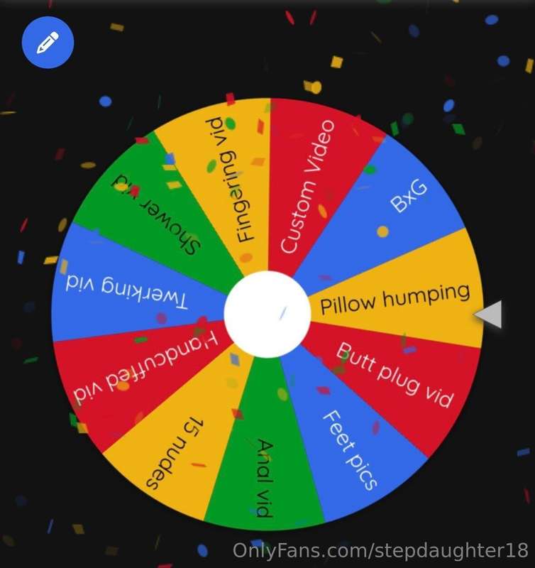 Remember to play my Spin the Wheel!!!
