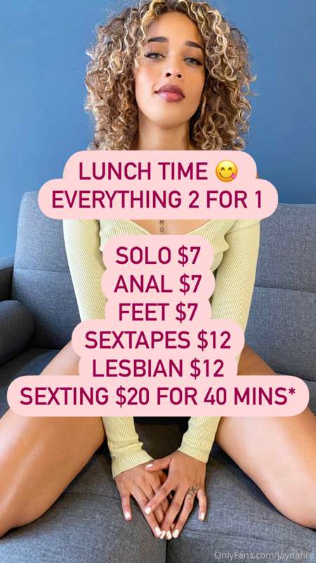 🍱 🥘 🅛🅤🅝🅒🅗 🅣🅘🅜🅔 😋 🍽 
PLACE AN ORDER AND EAT IT UP 
EVERYTHING..