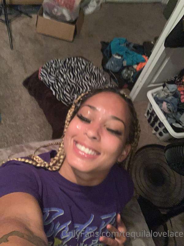 I hung off the bed upside down for my man while playing with.. 1