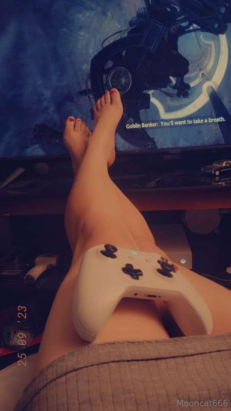 Playing video games