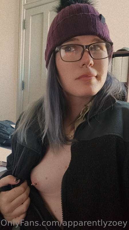 Not me getting my tits out at work.