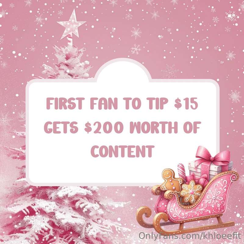 I have TONS of new content I want to give to someone special..