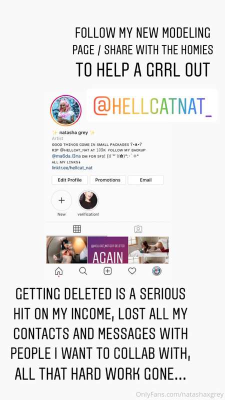 I got deleted again! Follow my new page and share with frien..