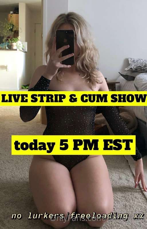 LIVE in one hour!