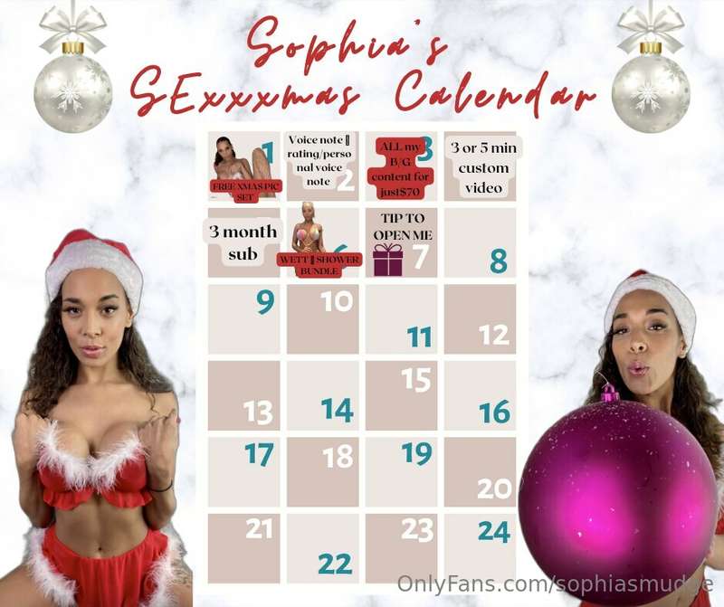 💋🎁🎄 SOPHIA'S SEXXXMAS CALENDAR DAY 7 🎄🎁💋 *Watch me and Poppy..