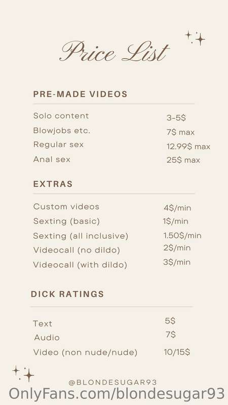 💖 General price list  💖 Cam show info (English) 💖 Cam show i.. 1