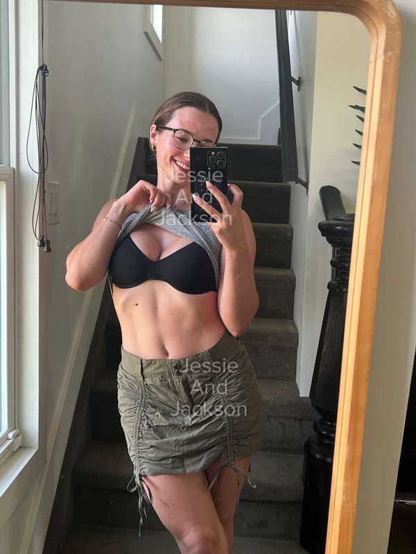 Outfit of the day ☀️No panties on but it is a skort 🤫New vid..